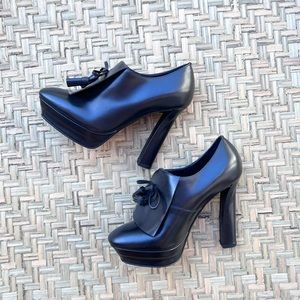 Stunning Black Bottega Veneta‎ Platform Heels NWOT
